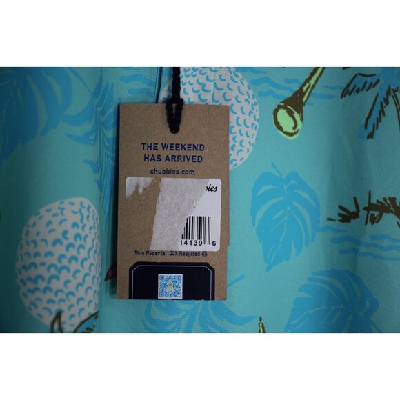 Chubbies Mens 2XL The Bogey Monster AOP Performance Golf Polo Shirt NEW M1067 - Picture 3 of 6